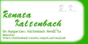 renata kaltenbach business card